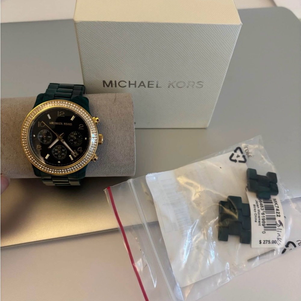 Women’s Green Michael Kors Watch NWT